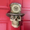 Design Toscano JQ11941 7 Inch Steampunk Mad Hatter Skull Clock