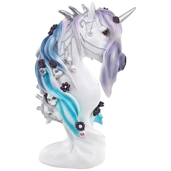 Design Toscano JQ12583 6 1/2 Inch Unicorn Bust with Skulls Statue