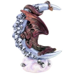 Design Toscano JQ12623 6 Inch Dragon Sleeping on Moon Statue