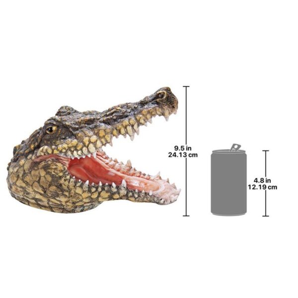 Design Toscano JQ5314 6 1/2 Inch Chomper Crocodile Head Statue