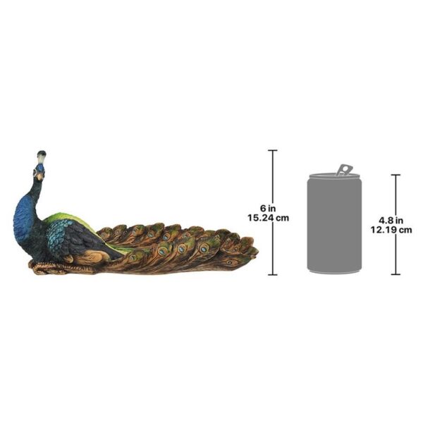 Design Toscano JQ5978 12 Inch Pleasing Peacock Sculptural Dish