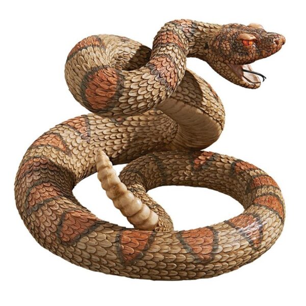 Design Toscano JQ6105 13 1/2 Inch Western Diamond Back Rattlesnake Statue