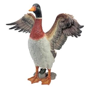 Design Toscano JQ6152 18 1/2 Inch Proud Mallard Duck Statue