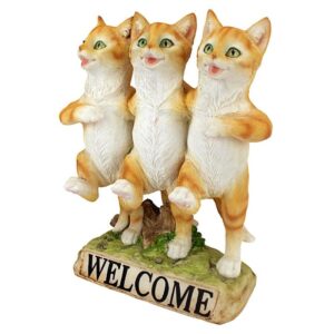 Design Toscano JQ6267 8 Inch Chorus Line of Cats Welcome Statue