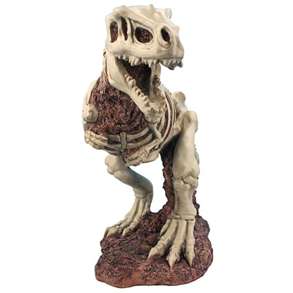 Design Toscano JQ6481 Prehistoric 21 1/2 Inch T-Rex Dinosaur Skeleton Statue