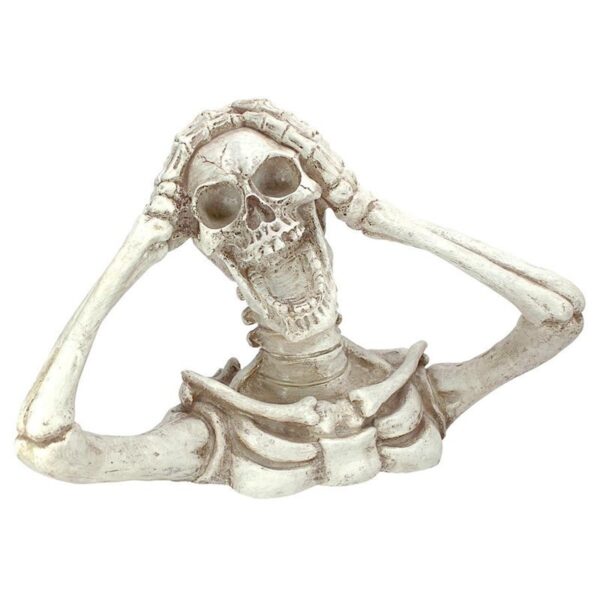 Design Toscano JQ7486 16 Inch Large Shriek the Skeleton Statue