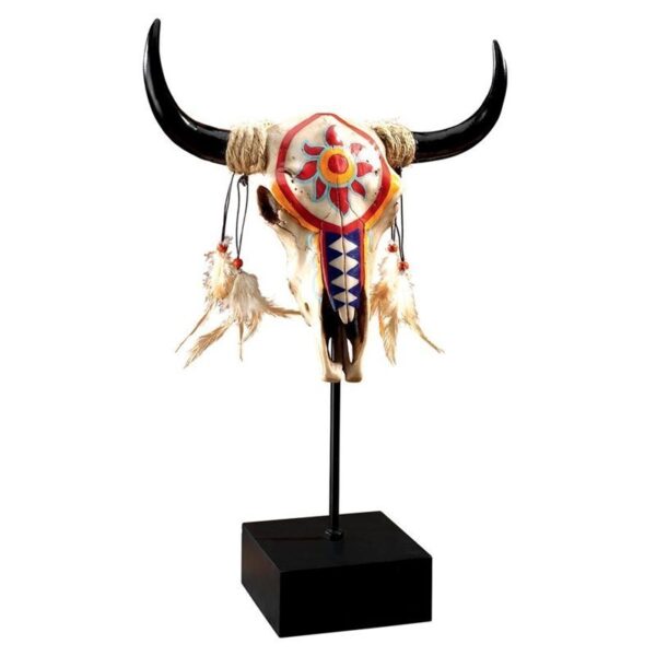 Design Toscano JQ7892 12 Inch Western Desert Sun Cow Skull Statue