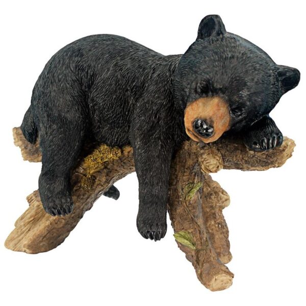 Design Toscano JQ8560 11 Inch Catnapping Cub Black Bear Statue