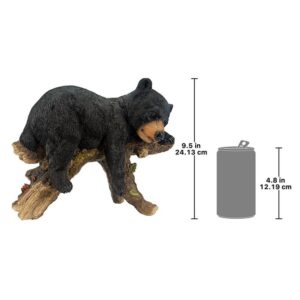 Design Toscano JQ8560 11 Inch Catnapping Cub Black Bear Statue