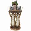 Design Toscano JQ8608 14 Inch Kalahari Meerkats Side Table