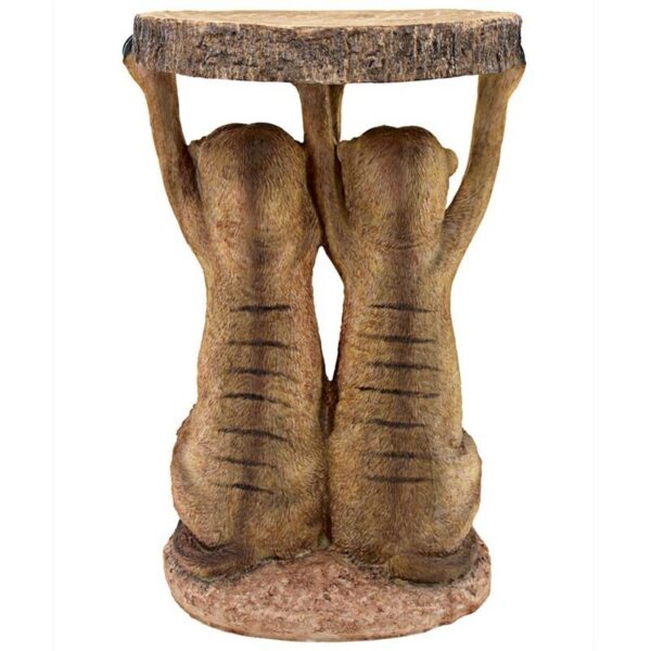 Design Toscano JQ8608 14 Inch Kalahari Meerkats Side Table