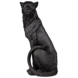 Design Toscano JQ8762 11 Inch Pensive Panther Black Jaguar Statue