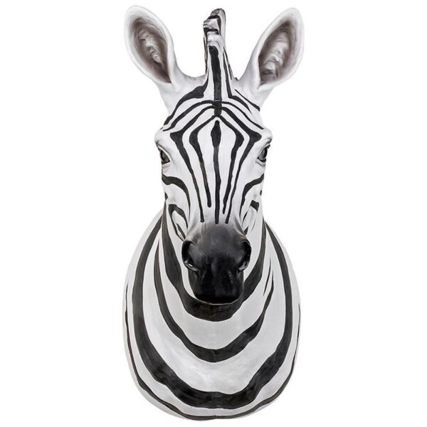 Design Toscano JQ9095 7 1/2 Inch Zebra Head Wall Sculpture