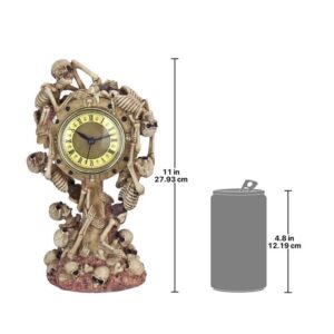 Design Toscano JQ9371 6 Inch Skeleton Crew Mantel Clock