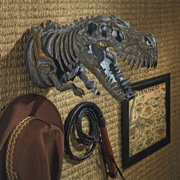 Design Toscano JQ9564 8 1/2 Inch Bones of the T Rex Wall Sculpture