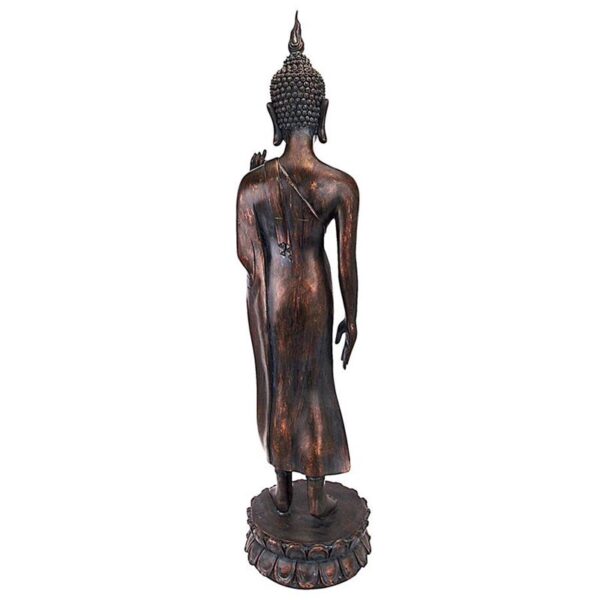 Design Toscano JQ9633 8 1/2 Inch Free from Fear Standing Buddha Statue