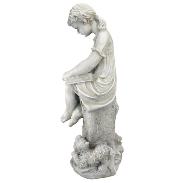 Design Toscano JQ9634 13 Inch Sierra the Reading Child Statue