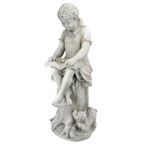 Design Toscano JQ9634 13 Inch Sierra the Reading Child Statue