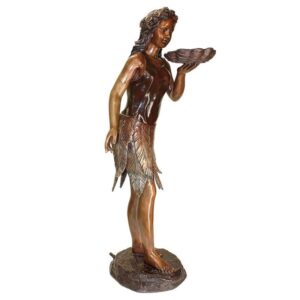 Design Toscano KW58490 13 1/2 Inch Leaf Maiden Statue - Bronze