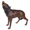 Design Toscano KW94082 44 1/2 Inch The Howl of the Wild Wolf Statue - Bronze