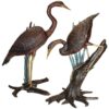 Design Toscano KW98111 29 1/2 Inch Herons in Reeds Statues, Set of 2 - Bronze