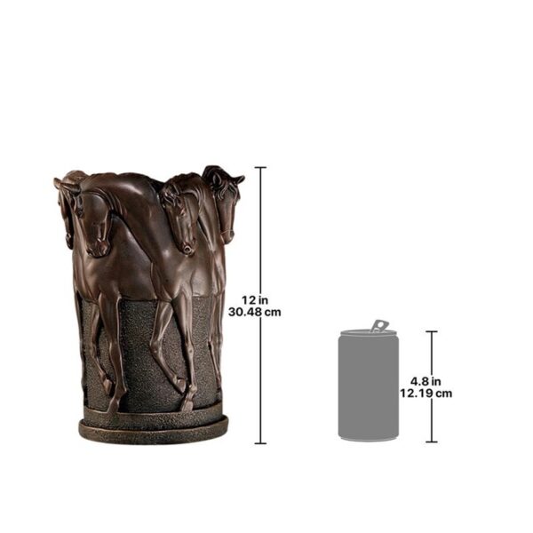 Design Toscano KY017 8 1/2 Inch Six Stallions of the Hippodrome Vase