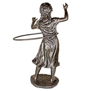 Design Toscano KY1210 27 1/2 Inch Harriet Hula Hooping Girl Statue