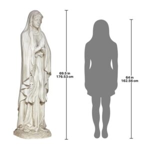 Design Toscano KY1314 21 1/2 Inch Life Sized Virgin Mary Statue