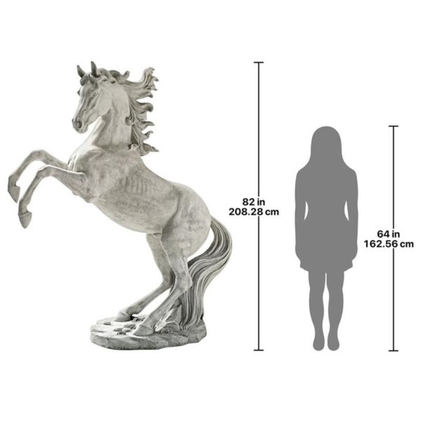 Design Toscano KY1814 71 Inch Life Size Unbridled Power Horse Statue