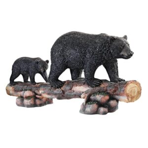 Design Toscano KY1819 37 Inch Mother Black Bear and Cub Statue