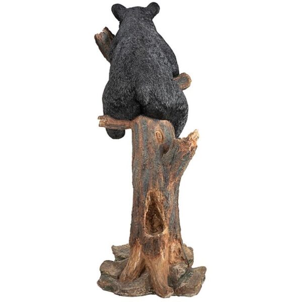 Design Toscano KY18491 16 1/2 Inch Forest Vantage Point Black Bear Statue