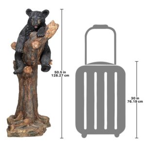 Design Toscano KY18491 16 1/2 Inch Forest Vantage Point Black Bear Statue