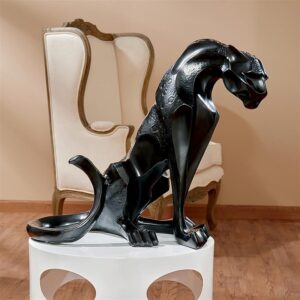 Design Toscano KY2408 9 Inch Rampant Tranquility Black Panther Statue