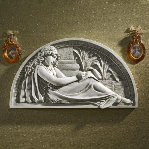 Design Toscano KY4053 24 Inch The Little Author Lunette Wall Frieze