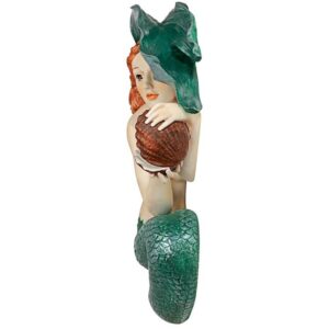 Design Toscano KY54132 16 1/2 Inch Misty Mae Mermaid Wall Sculpture