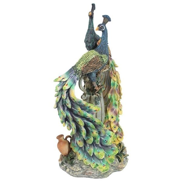 Design Toscano KY69768 9 1/2 Inch Peacocks in Paradise Statue