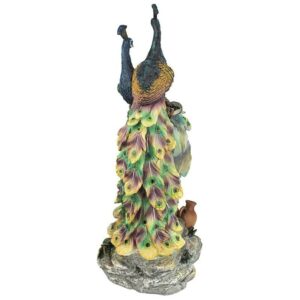 Design Toscano KY69768 9 1/2 Inch Peacocks in Paradise Statue