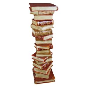 Design Toscano KY70738 12 Inch Power of Books Sculptural Pedestal