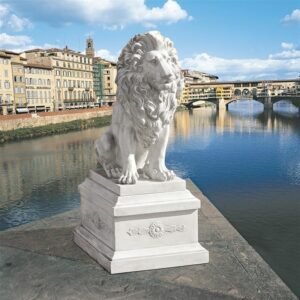 Design Toscano KY71134 13 Inch Lion of Florence Sentinel Statue