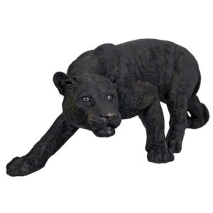 Design Toscano KY71174 26 Inch Medium Shadowed Predator Panther - Black