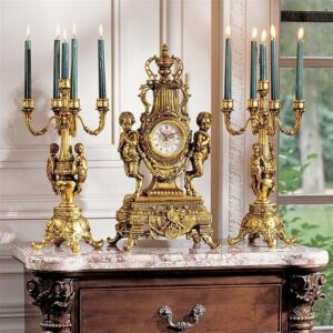 Design Toscano KY7156 8 Inch Chateau Chambord Candelabras, Set of 2