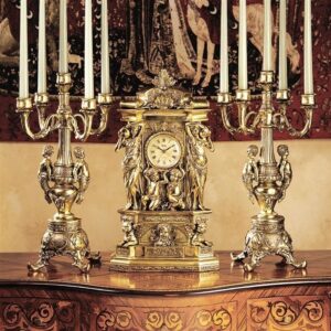 Design Toscano KY7156 8 Inch Chateau Chambord Candelabras, Set of 2