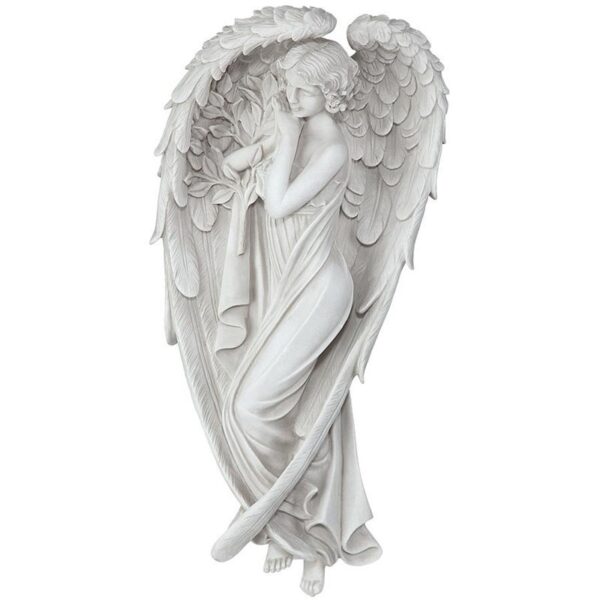 Design Toscano KY72028 8 1/2 Inch Small Santa Croce Angel Wall Sculpture