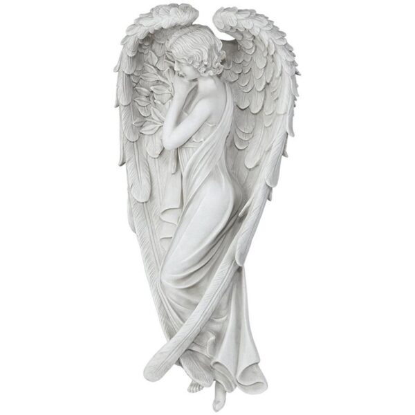 Design Toscano KY72028 8 1/2 Inch Small Santa Croce Angel Wall Sculpture