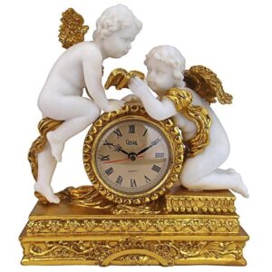 Design Toscano KY72570 9 1/2 Inch Chateau Carbonne Cherub Mantle Clock