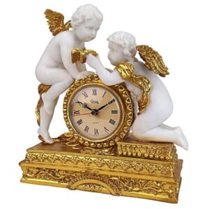 Design Toscano KY72570 9 1/2 Inch Chateau Carbonne Cherub Mantle Clock