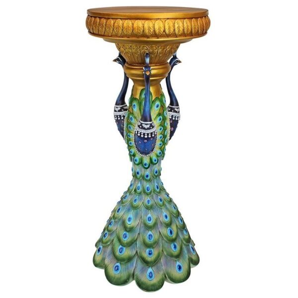 Design Toscano KY737 15 Inch Great Ruler Peacock Pedestal