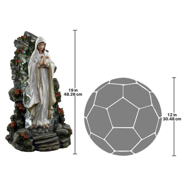 Design Toscano KY909 11 1/2 Inch Blessed Virgin Mary Illuminated Statue