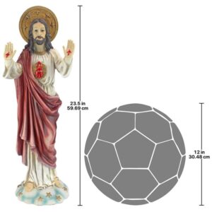 Design Toscano KY913 8 Inch Sacred Heart of Jesus Statue