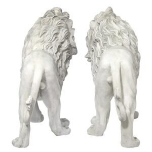 Design Toscano KY9167 37 Inch Regal Lions of Grisham Manor, Set of 2